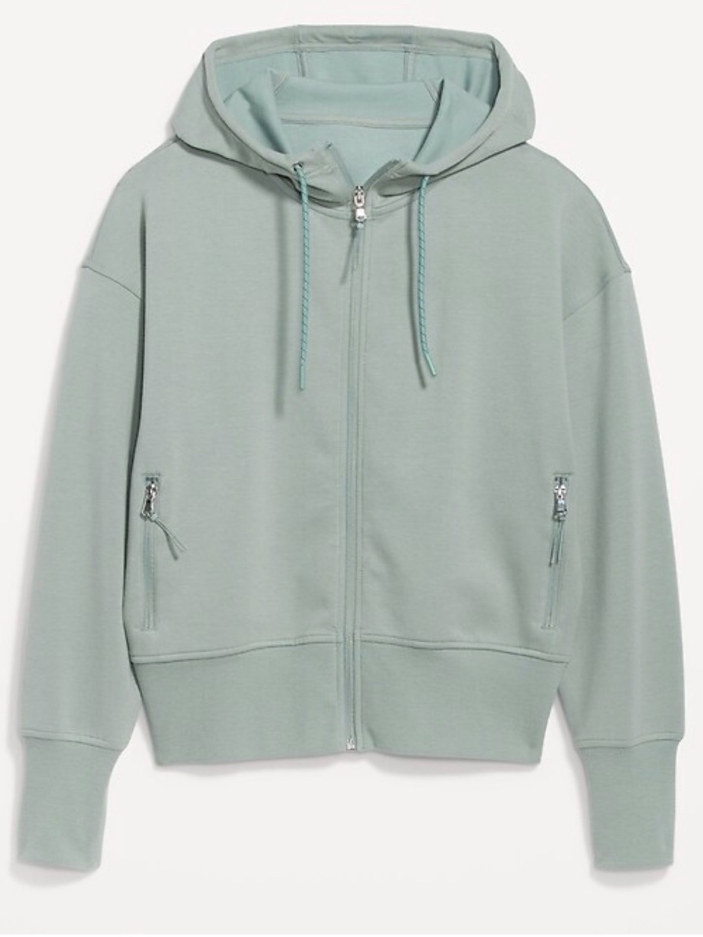 0028 Old Navy Mint Green Zip-Up Hoodie